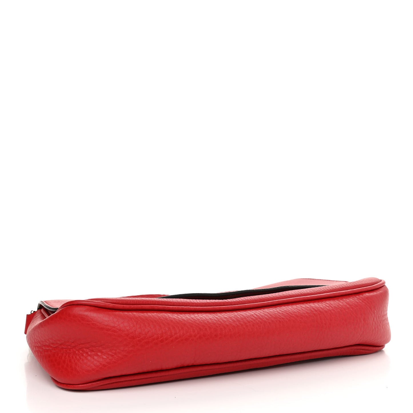 Pebbled Calfskin Medium Soho Flap Crossbody Red