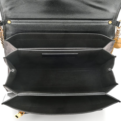 Givenchy Calfskin Suede Medium GV3 Flap Black 5 of 13
