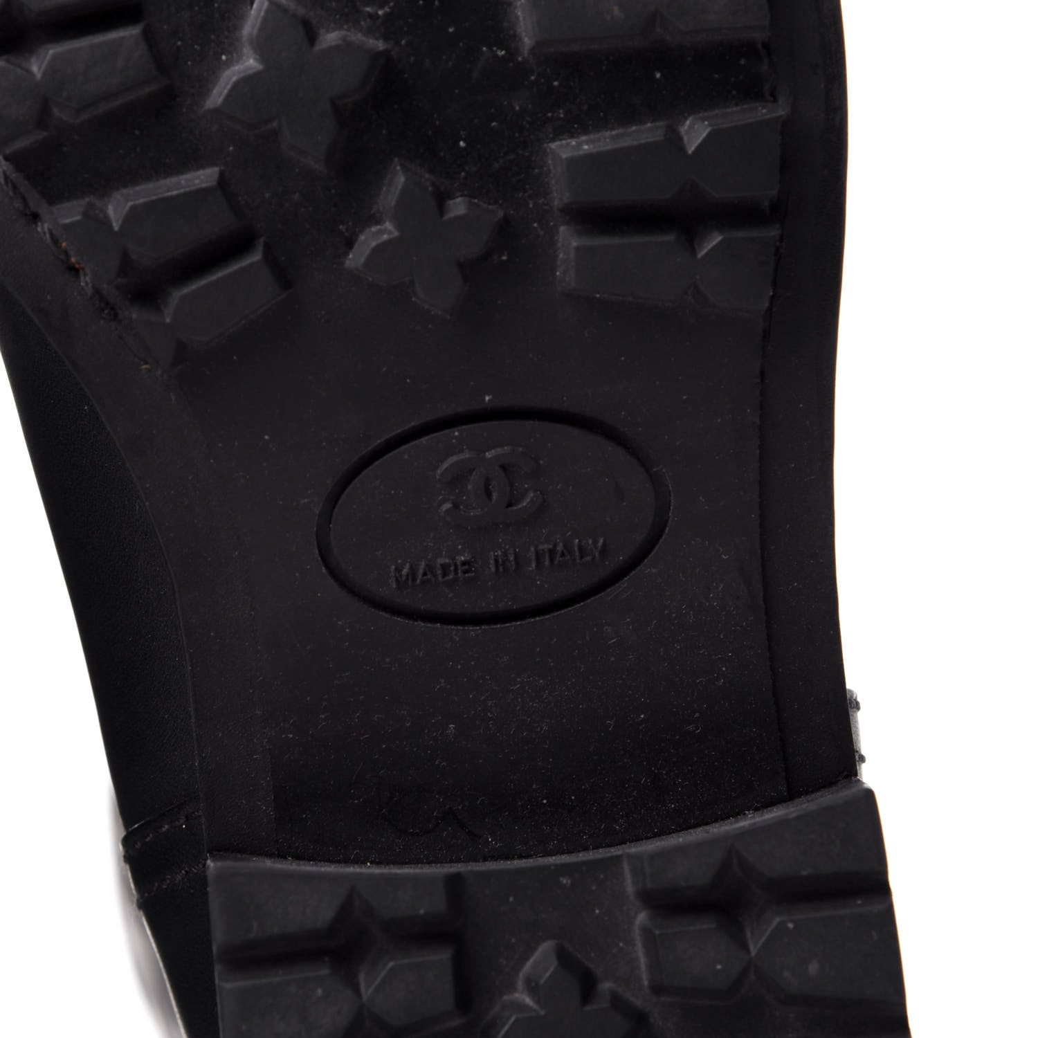 Chanel Oily Calfskin Quilted High Boots 36 Black 8 of 10