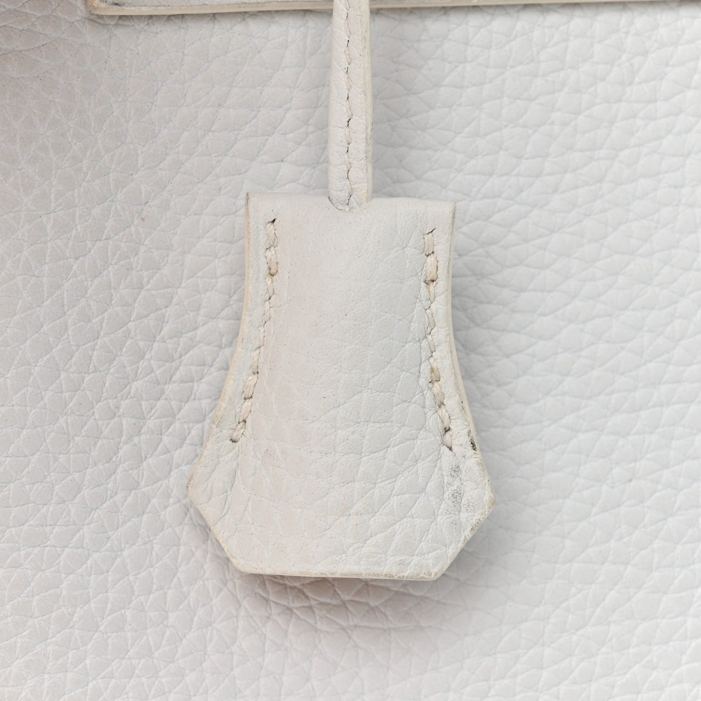 Taurillon Clemence Horseshoe Kelly Retourne 28 White Jaune D'Or