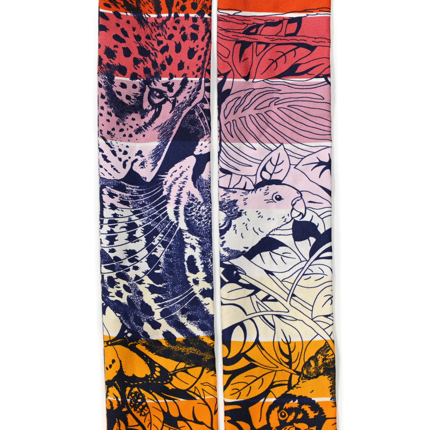 Silk Jungle Love Rainbow Twilly Orange