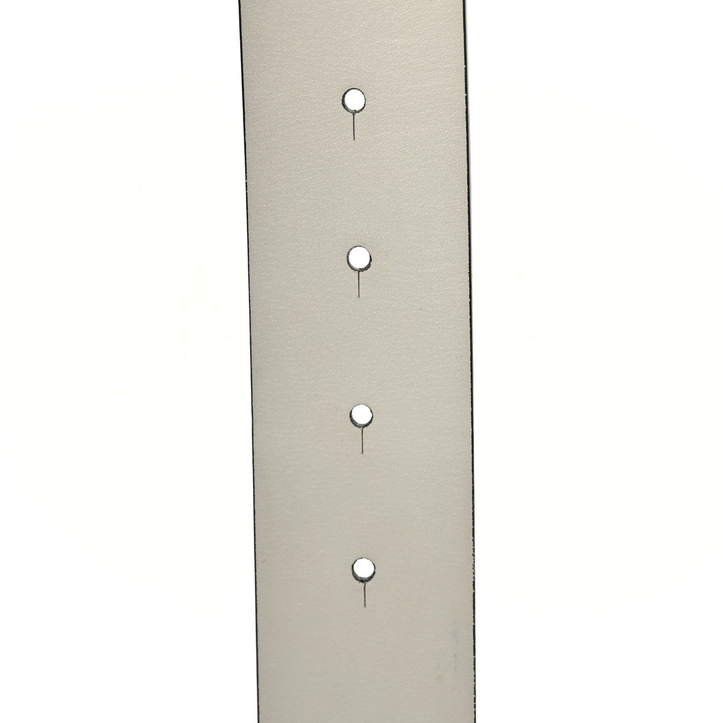 Calfskin Reversible CC Logo Belt 85 White Black