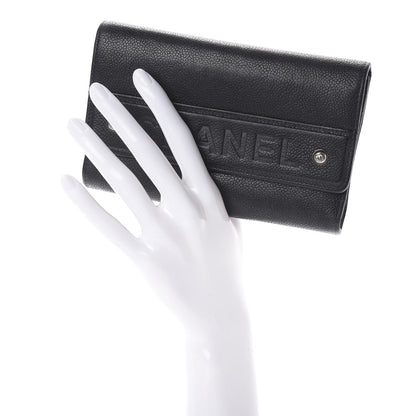 Chanel Caviar Outdoor Ligne Wallet Black 2 of 8