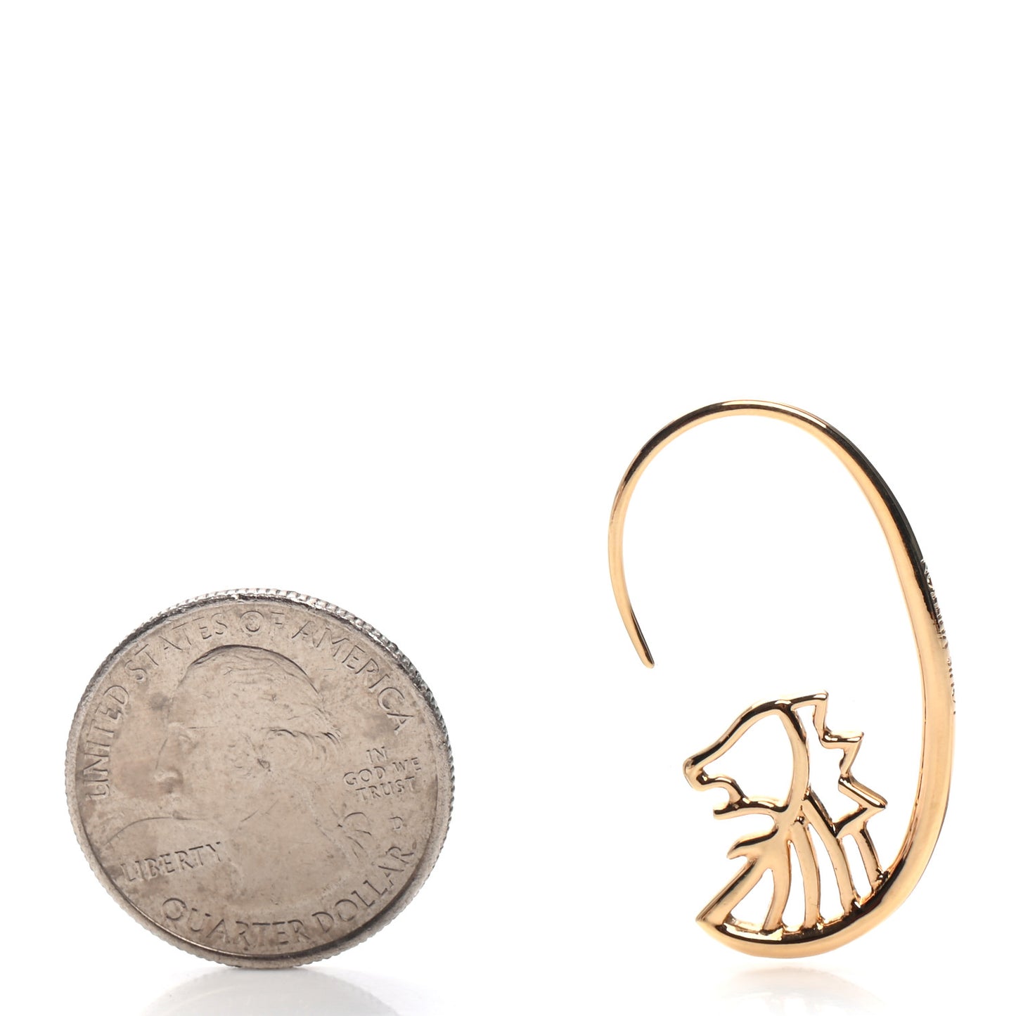 Fortune Leo Single Earring Gold