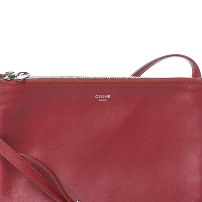 Celine Lambskin Small Trio Crossbody Bag Red 13 of 13