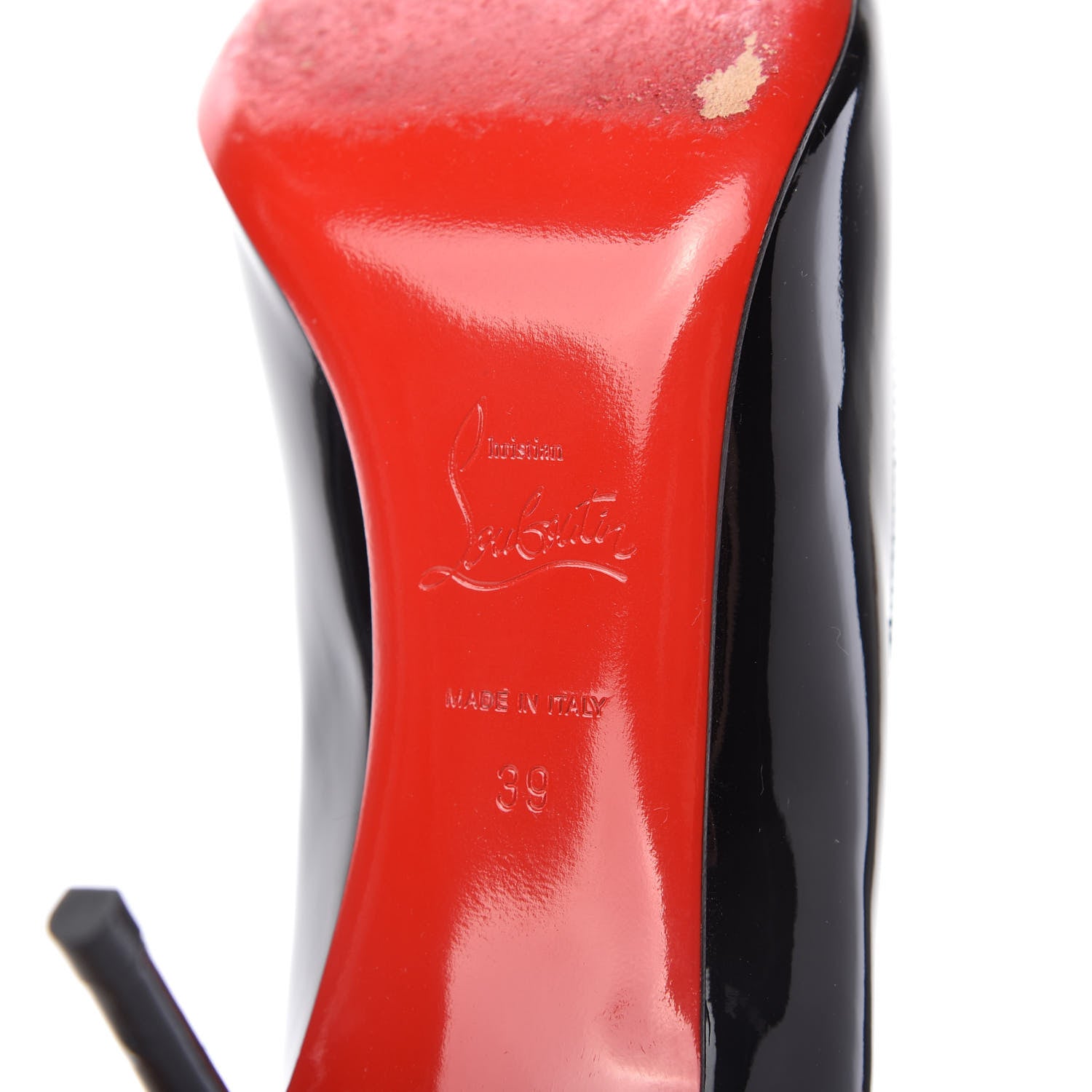 Christian Louboutin Patent Decollete 554 85 Pumps 39 Black 8 of 9
