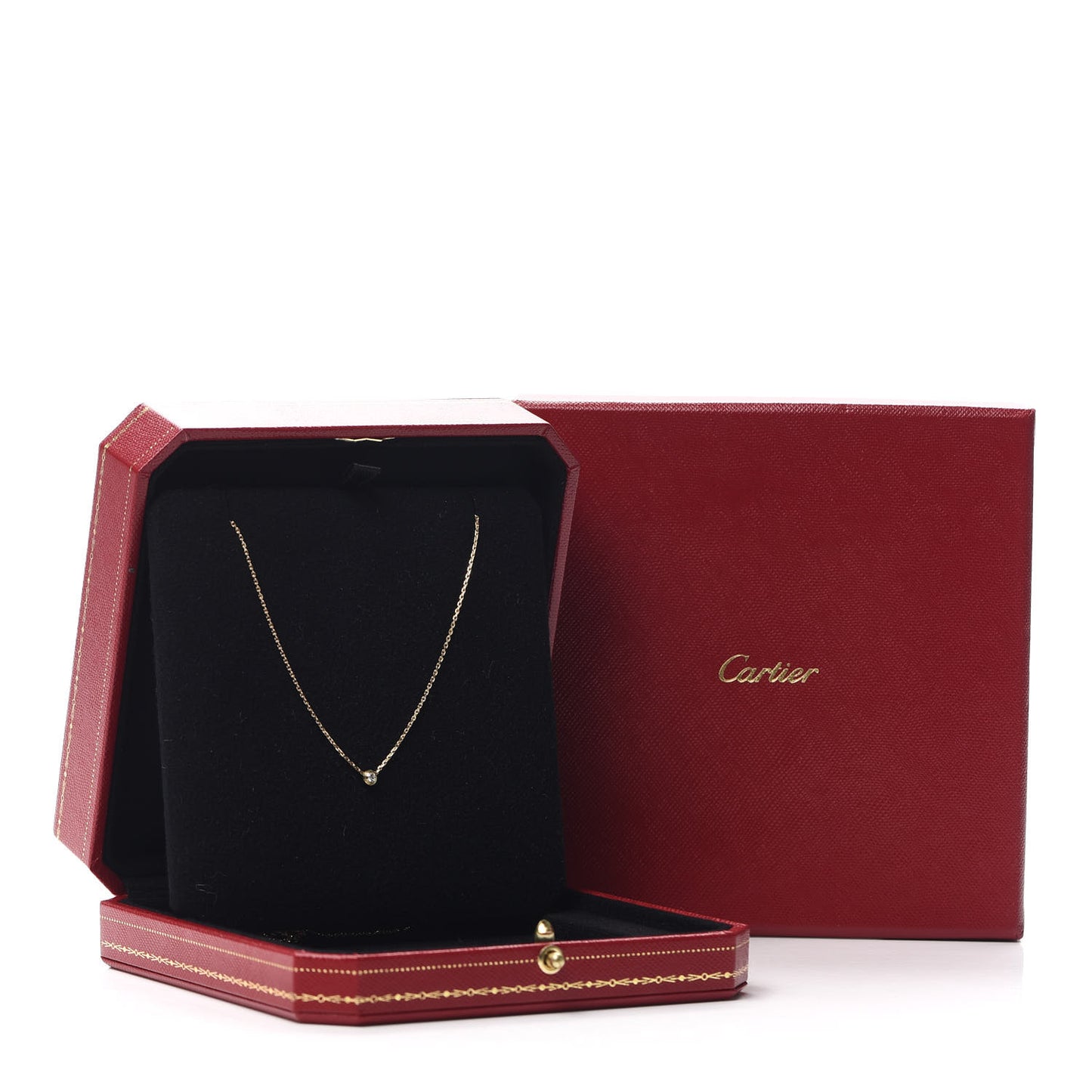 18K Yellow Gold Diamond XS D'Amour Pendant Necklace