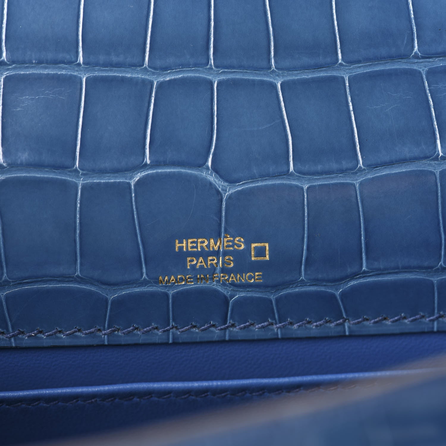 Hermes Shiny Alligator Kelly Pochette Mykonos 13 of 31