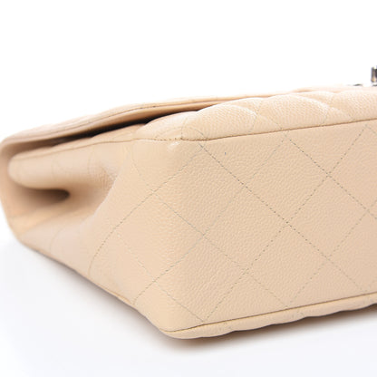Chanel Caviar Quilted Jumbo Single Flap Beige Clair 8 of 11