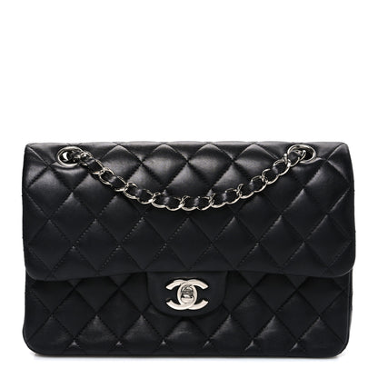 Chanel Lambskin Quilted Small Double Flap Black 1 of 10