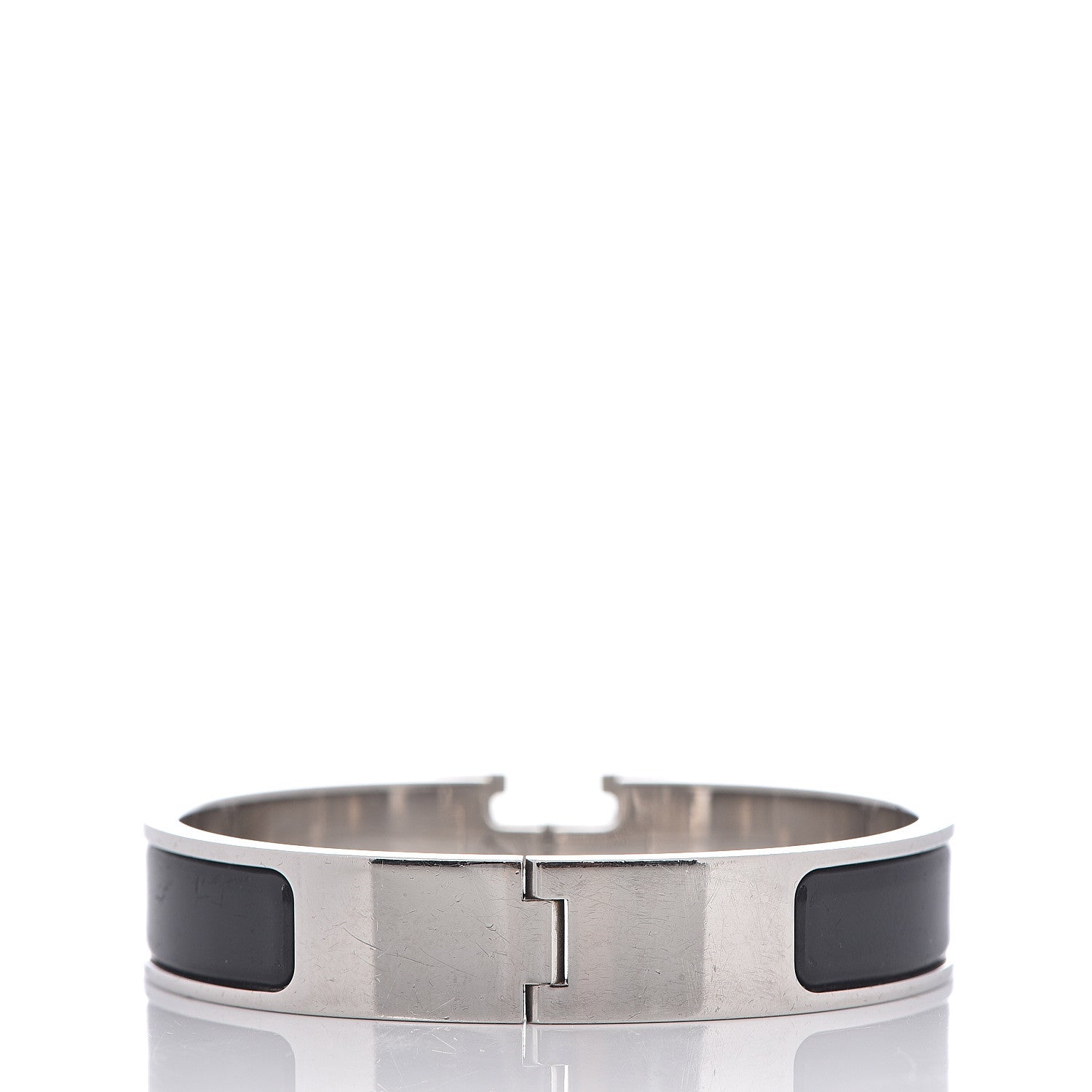 Hermes Enamel Narrow Clic Clac H Bracelet PM Black 2 of 3