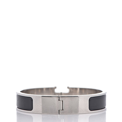 Hermes Enamel Narrow Clic Clac H Bracelet PM Black 2 of 3