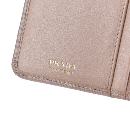 Prada Vitello Move Metal Zip Around Wallet Cammeo 6 of 7