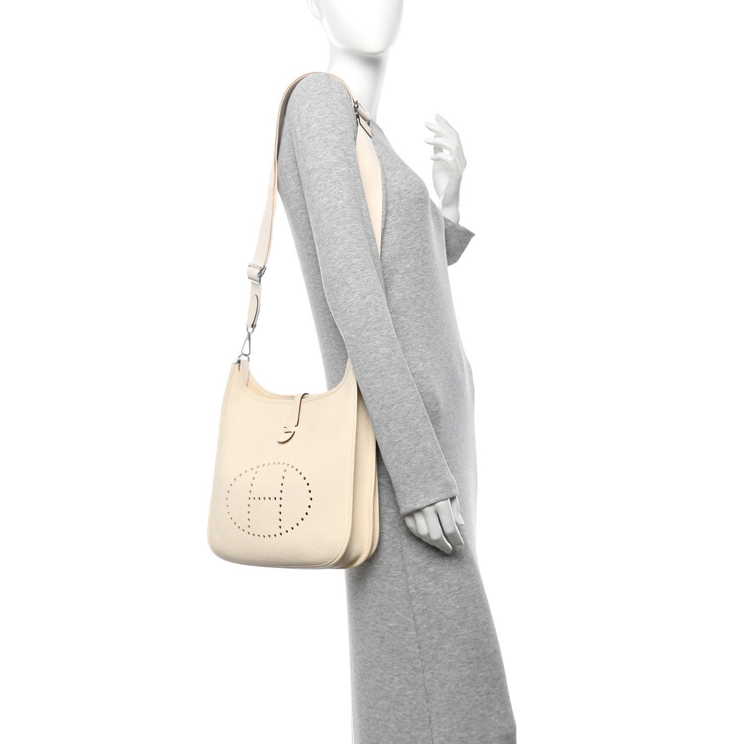 Hermes Taurillon Clemence Evelyne III PM Nata 2 of 11