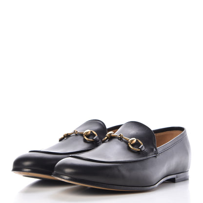 Gucci Calfskin Horsebit Mens Jordaan Loafers 7.5 Black 3 of 8