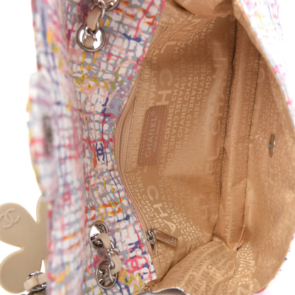 Chanel Canvas Watercolor Tweed Print Clover Small Flap Multicolor 5 of 11