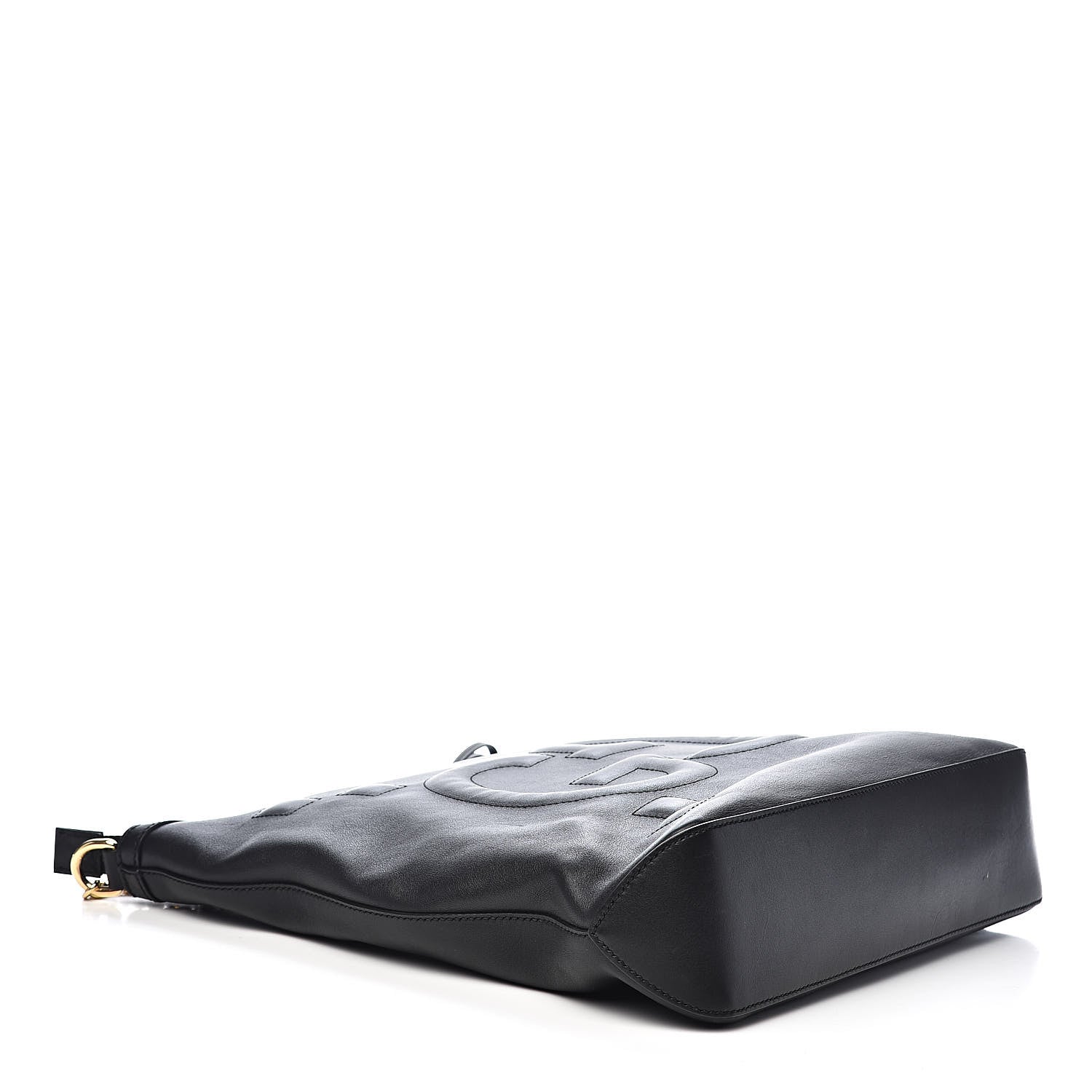 Gucci Apollo Calfskin GG Dadini Embroidered Chain Hobo Black 4 of 12