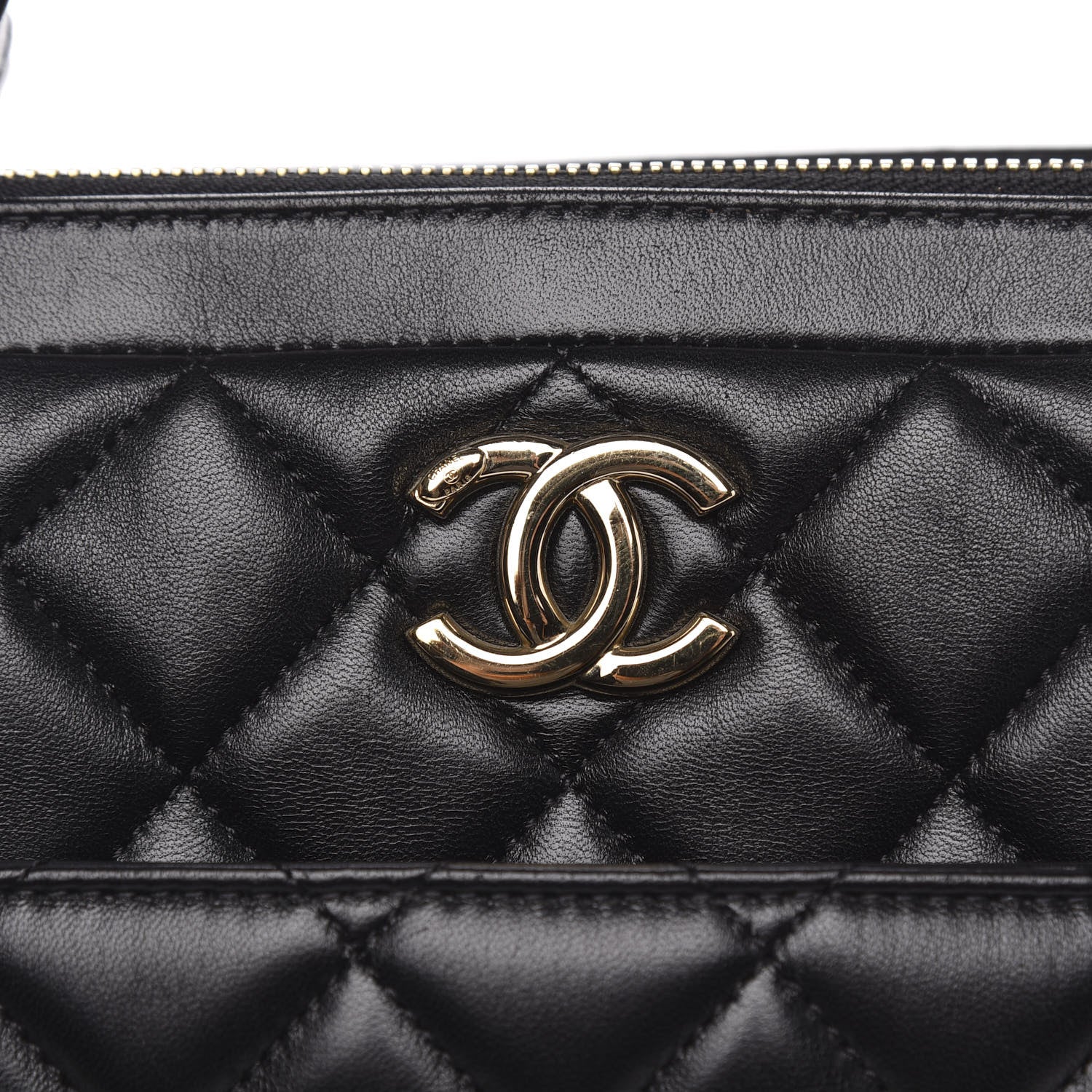 Chanel Lambskin Quilted Large Trendy CC Bowling Bag Black 8 of 11