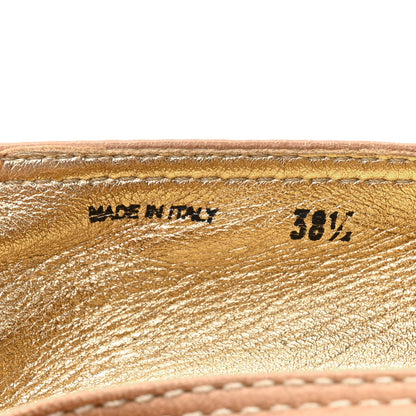 Prada Nappa Logo Cap Toe 20mm Espadrilles 38.5 Beige 8 of 14