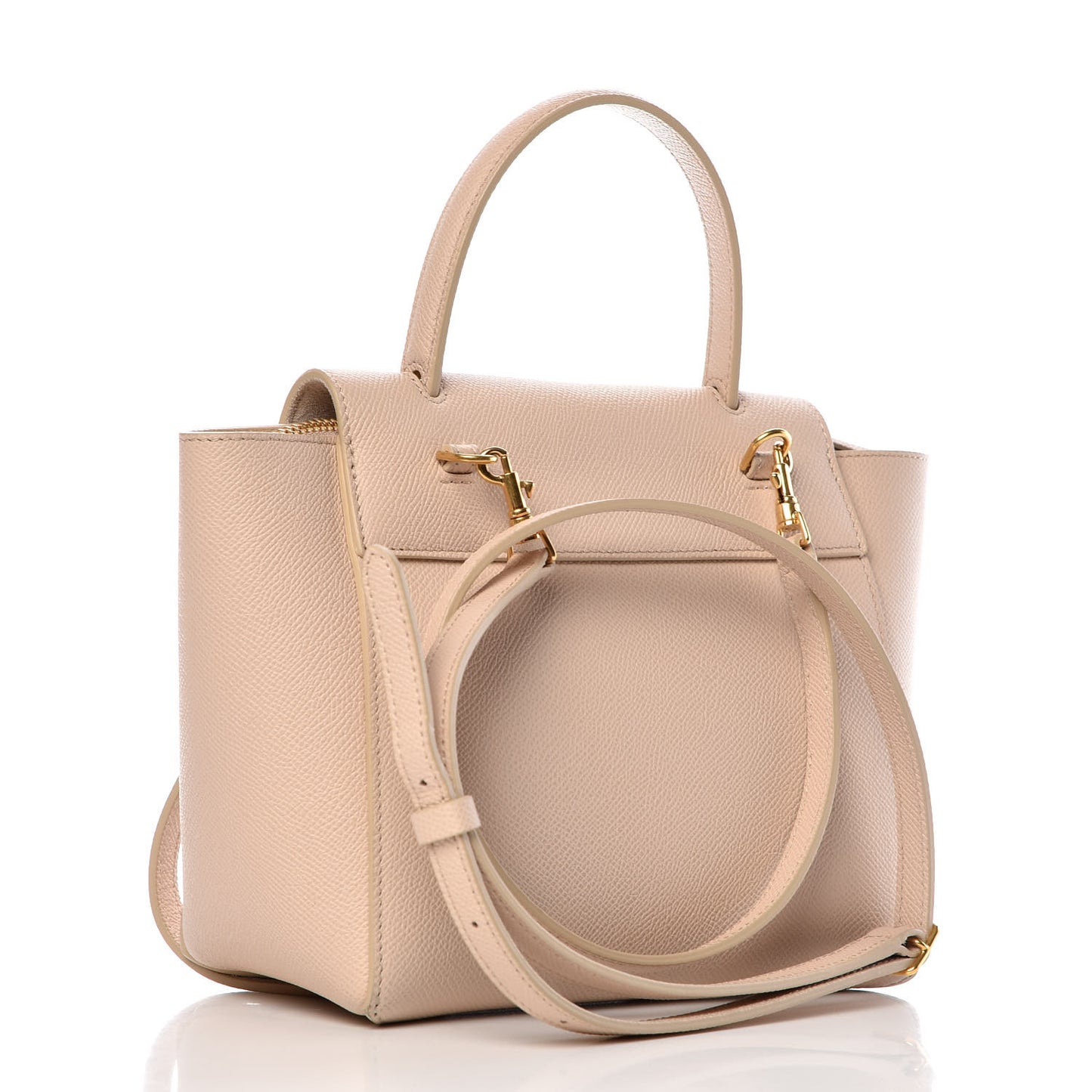 Grained Calfskin Nano Belt Bag Taupe