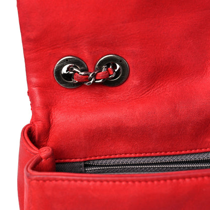 Chanel Iridescent Calfskin Diamond Stitch Small Flap Red 14 of 20
