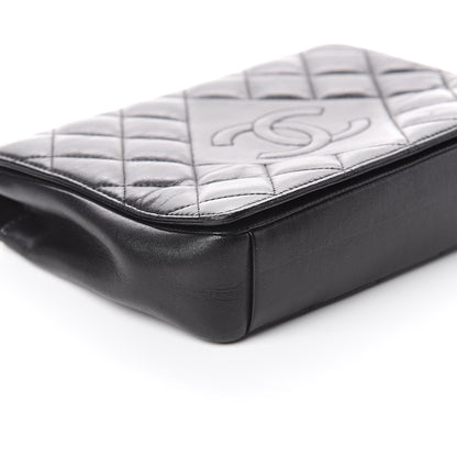 Chanel Lambskin Quilted Small Diamond CC Flap Black 7 of 8