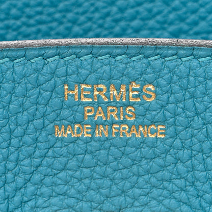 Hermes Togo Birkin 35 Turquoise 6 of 12