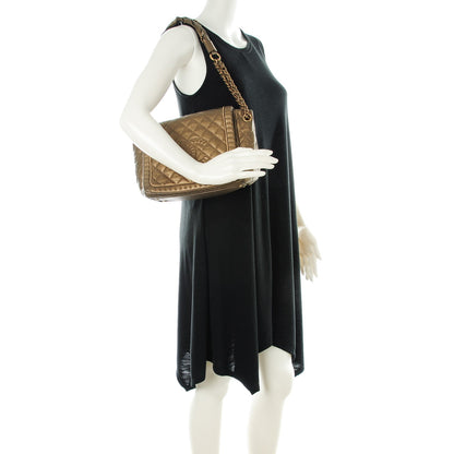 Chanel Metallic Calfskin Quilted Istanbul Accordion Flap Gold 2 of 7