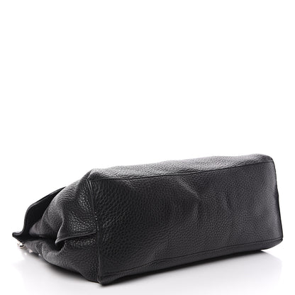 Gucci Cellarius Calfskin Medium Bamboo Daily Top Handle Bag Black 3 of 15