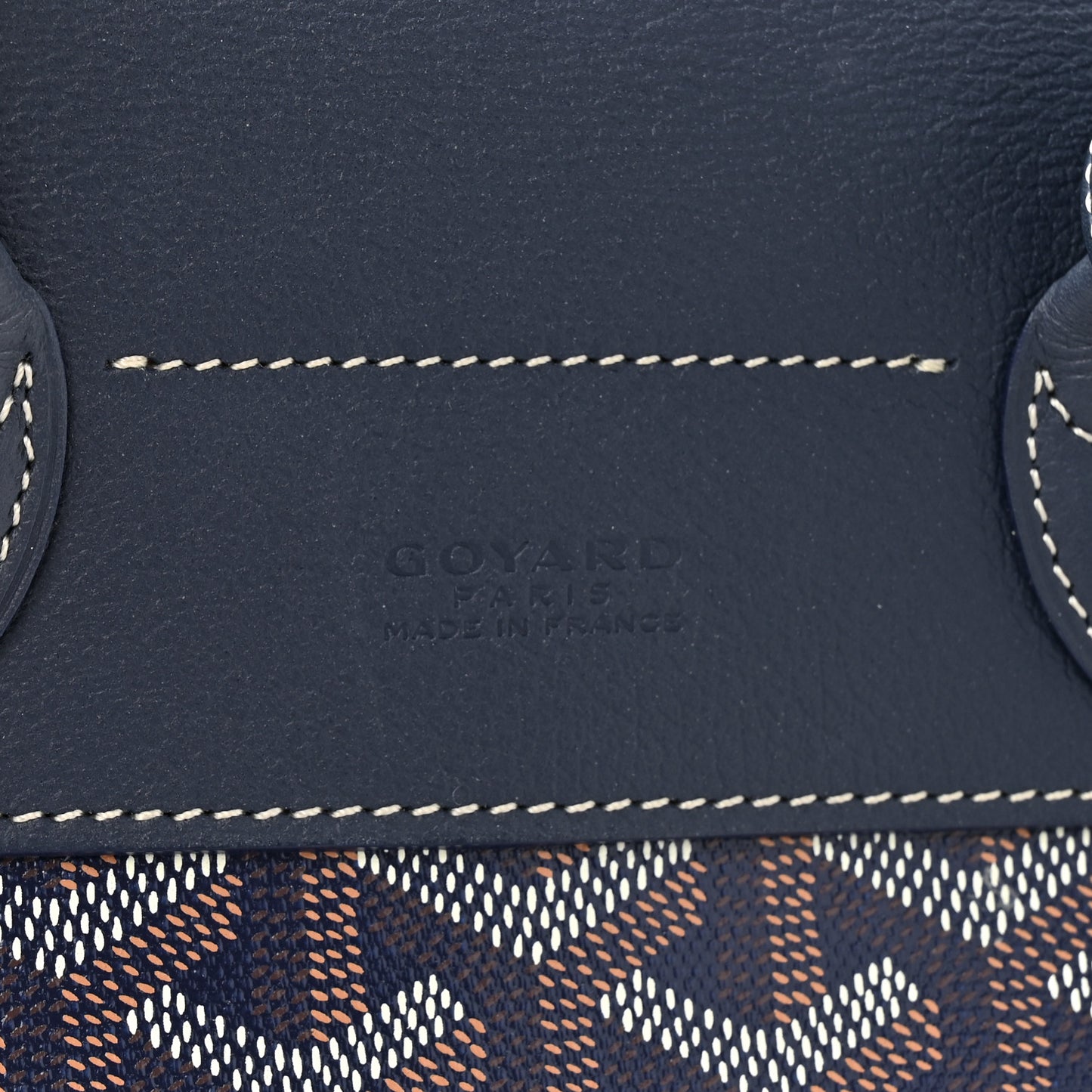 Goyardine Calfskin Mini Alpin Backpack Navy