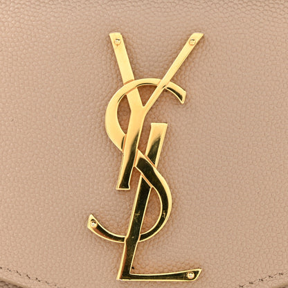 Saint Laurent Grain De Poudre Uptown Pouch Dark Beige 10 of 10