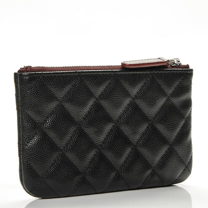 Chanel Caviar Quilted Small Cosmetic Case Black 3 of 7
