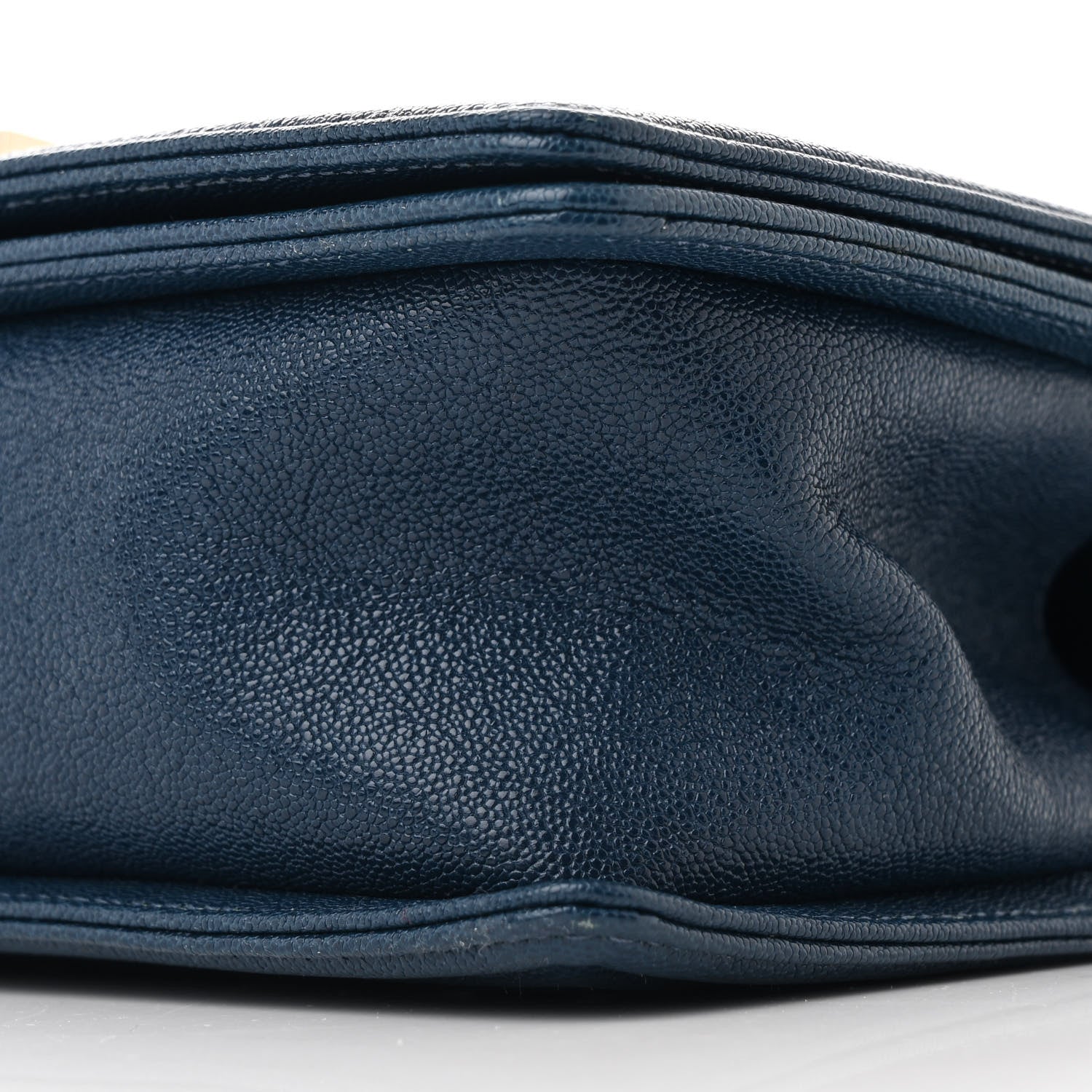 Chanel Iridescent Caviar Chevron Quilted Medium Boy Flap Blue 9 of 9