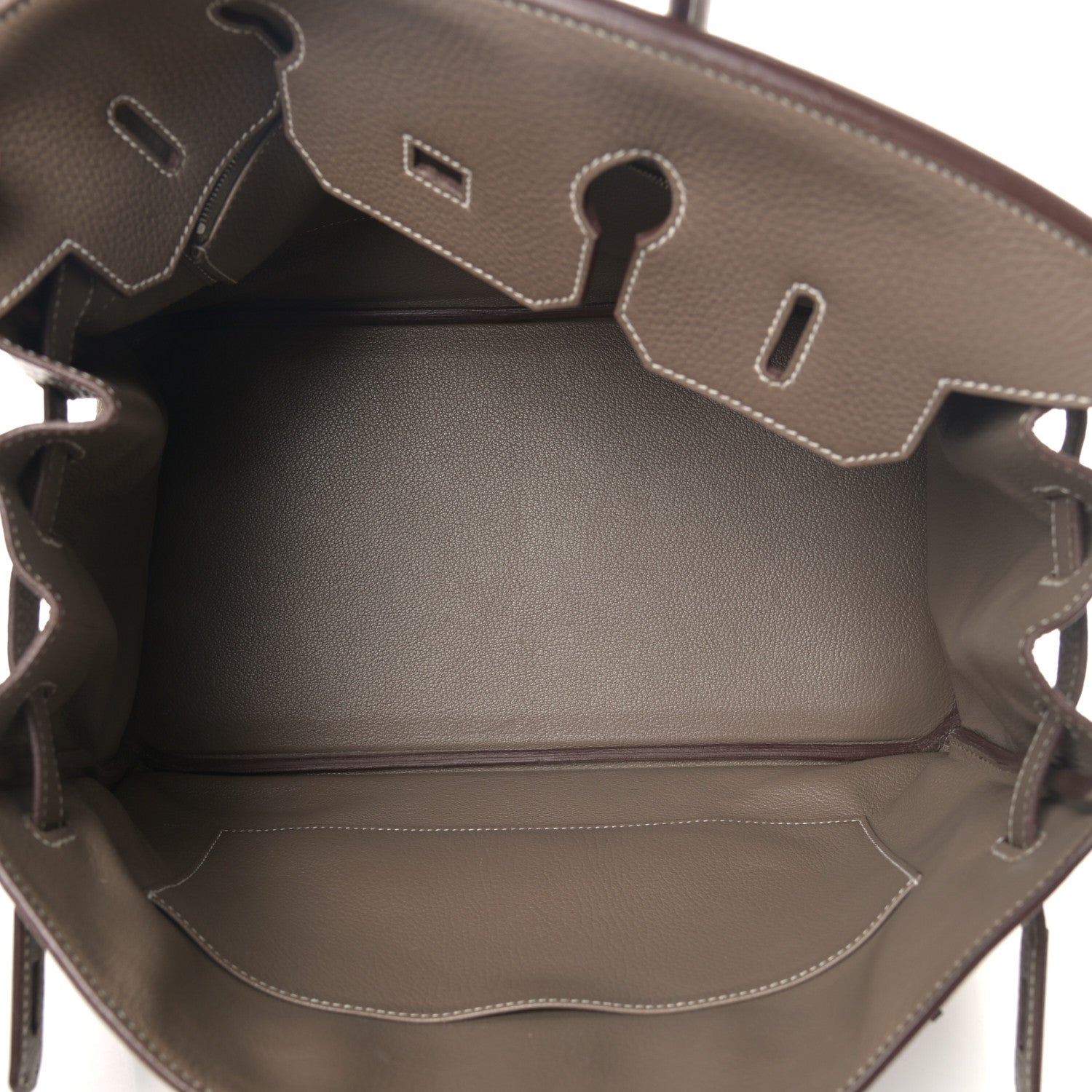 Hermes Taurillon Clemence Birkin 35 Etoupe 5 of 17