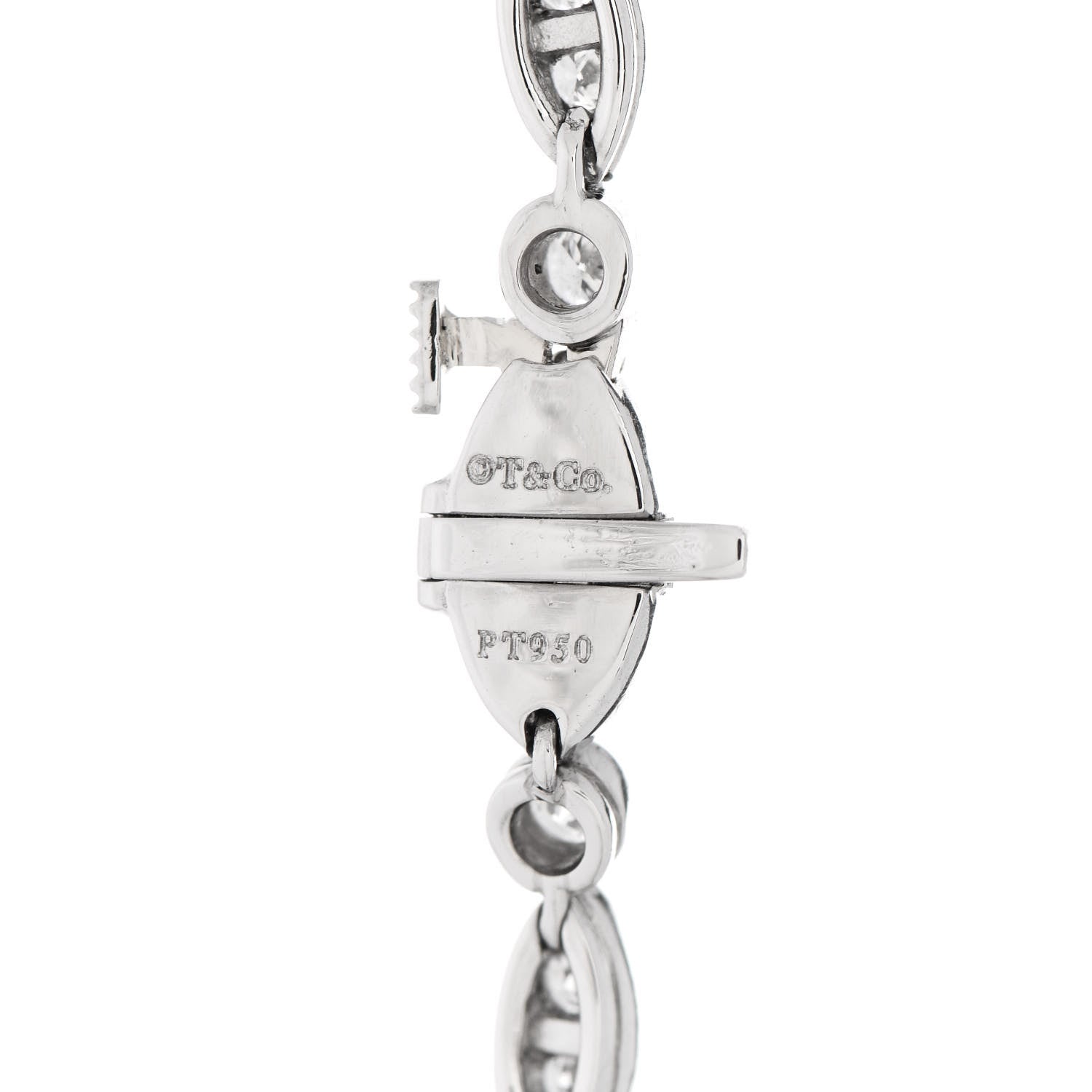 Tiffany Platinum Diamond Jazz Tennis Bracelet 3 of 4