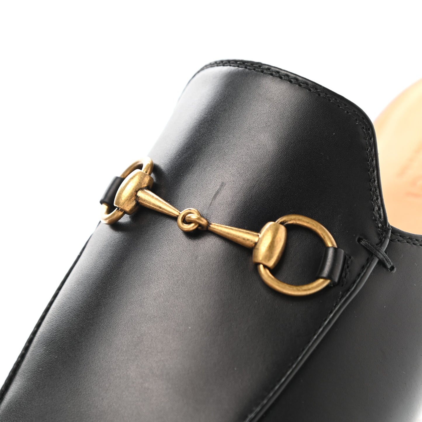 Calfskin Womens Princetown Slippers 38.5 Black