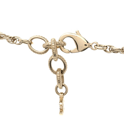Chanel Pearl CC Round Pendant Necklace Gold 5 of 7