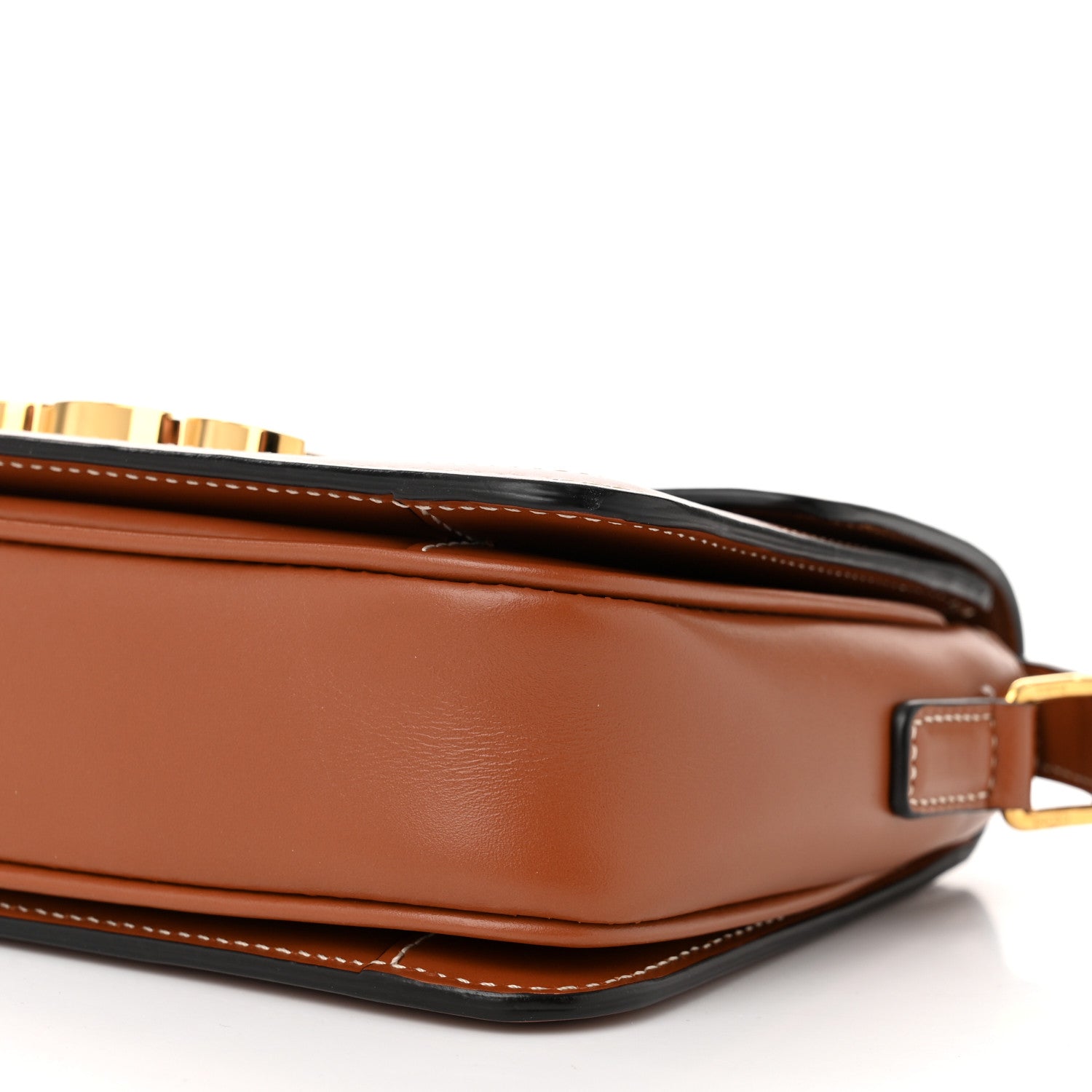 Celine Calfskin Triomphe Canvas Teen Triomphe Bag Tan 10 of 10