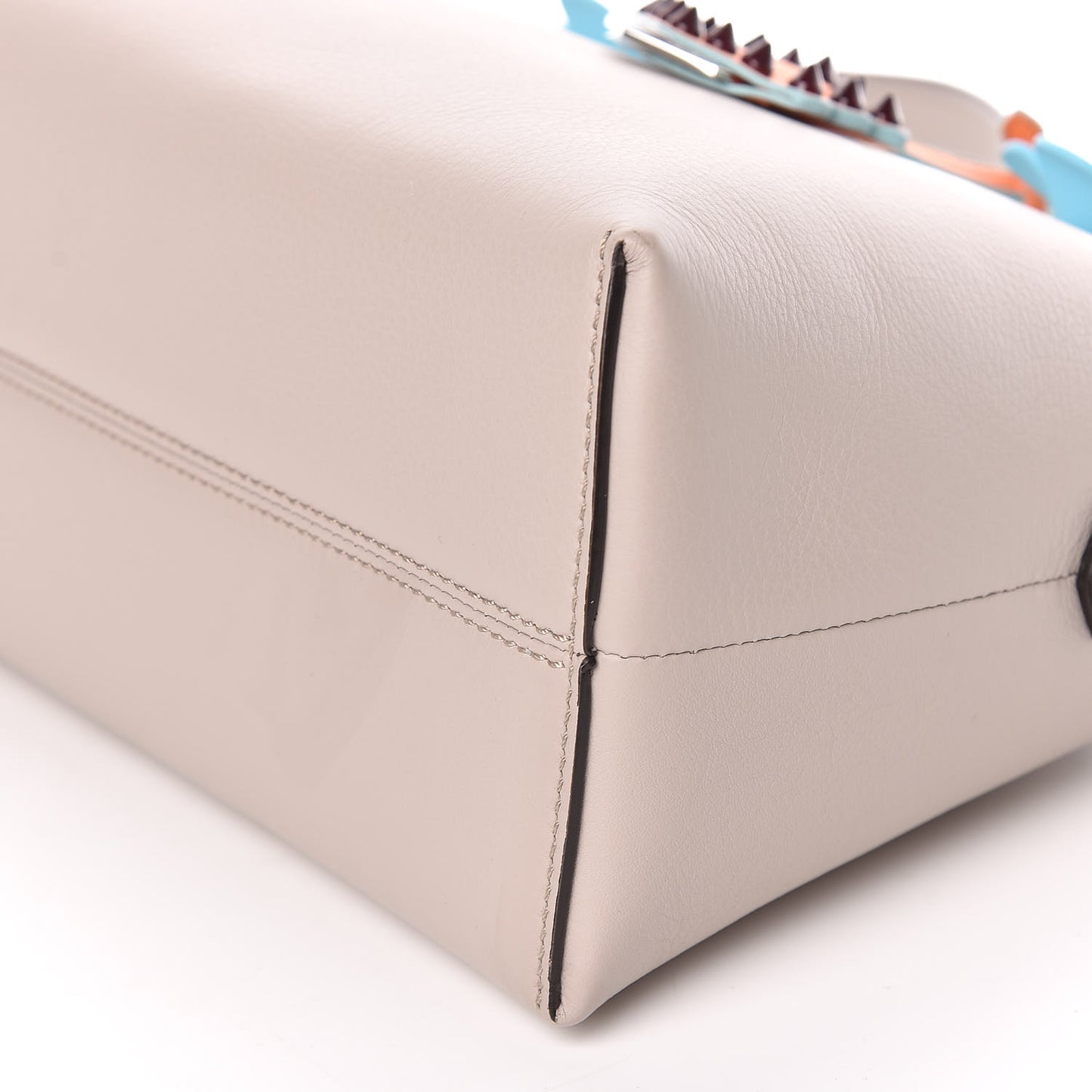 Vitello Dolce Flowerland Studded Medium By The Way Boston Bag Grigio Polvere White Ice Multicolor