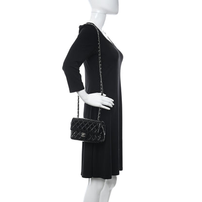 Chanel Patent Calfskin Quilted Mini Rectangular Flap Black 2 of 9