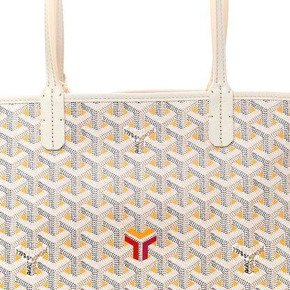 Goyard Goyardine Saint Louis Claire Voie PM White Orange 9 of 11
