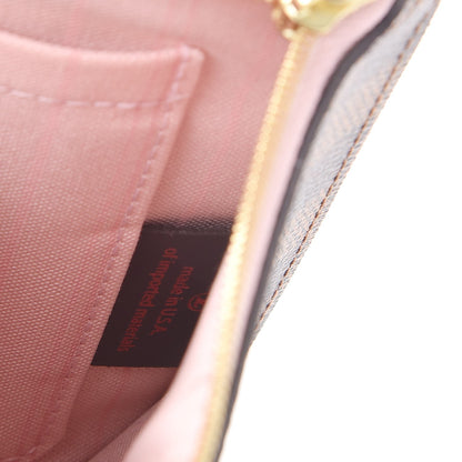 Louis Vuitton Damier Ebene Neverfull MM GM Pochette Rose Ballerine 8 of 8