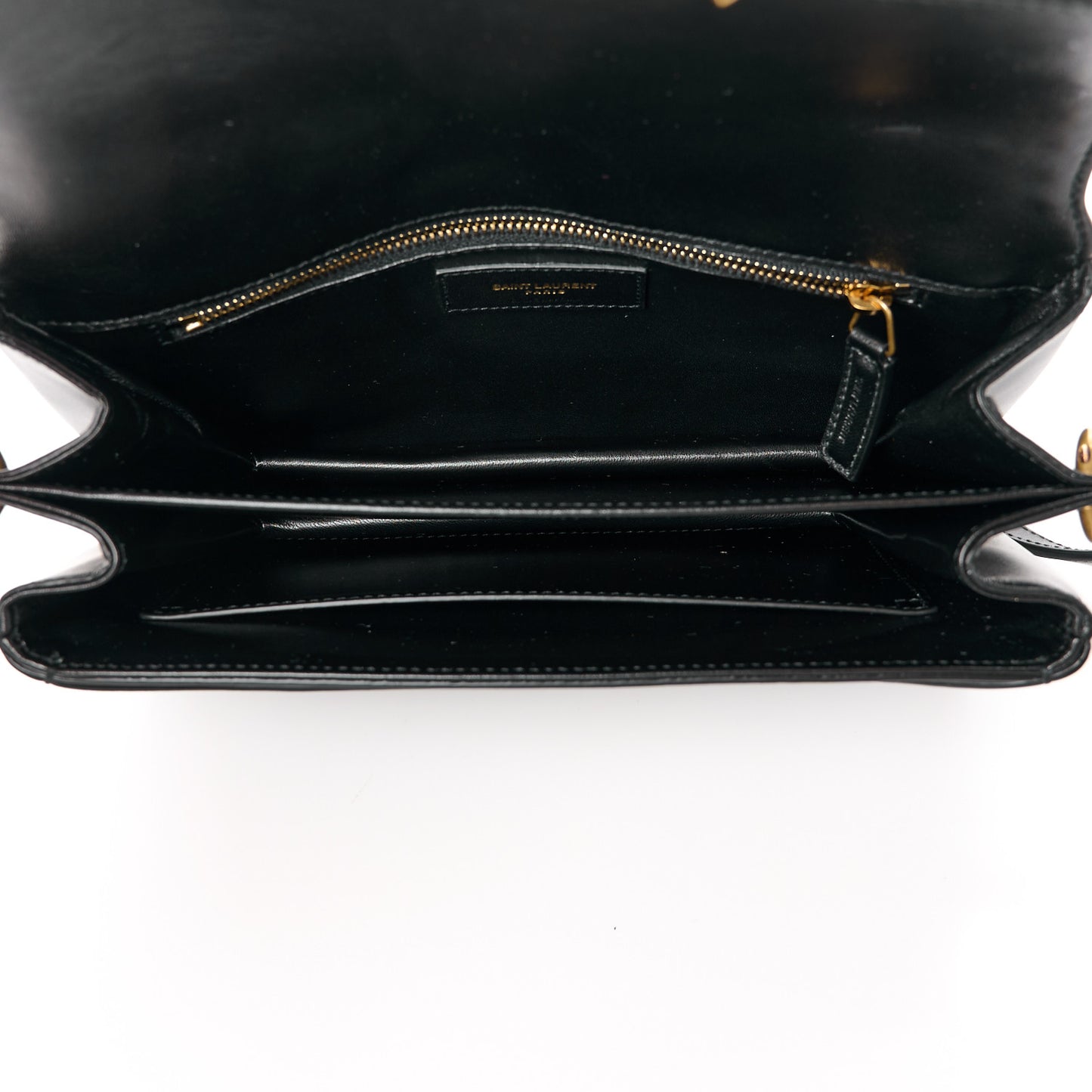 Smooth Calfskin Le Maillon Satchel Black