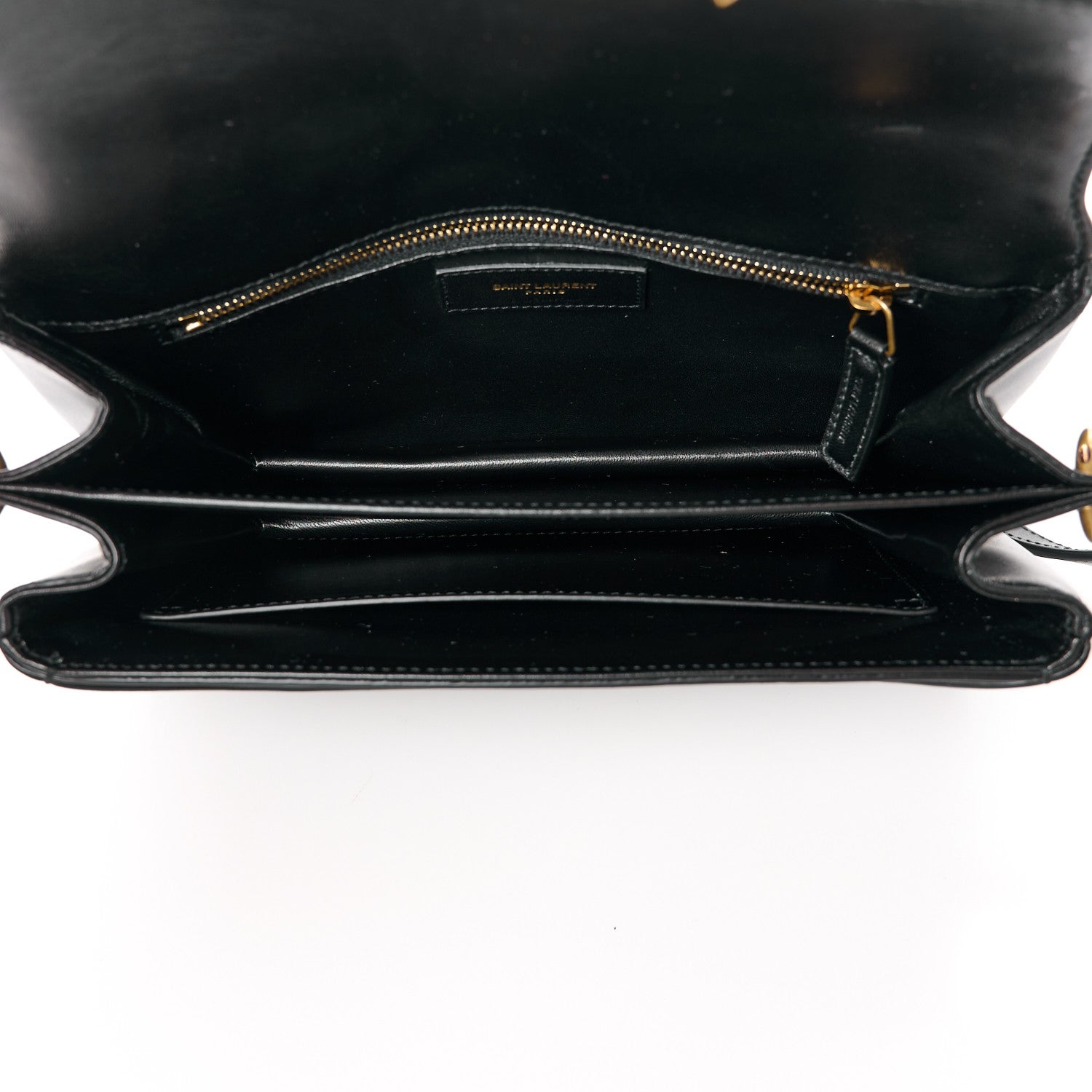 Saint Laurent Smooth Calfskin Le Maillon Satchel Black 5 of 14