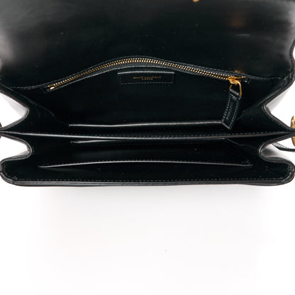 Saint Laurent Smooth Calfskin Le Maillon Satchel Black 5 of 14