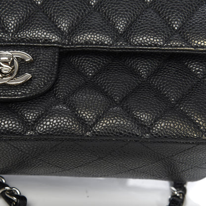 Chanel Caviar Quilted Medium Double Flap Black 14 of 15