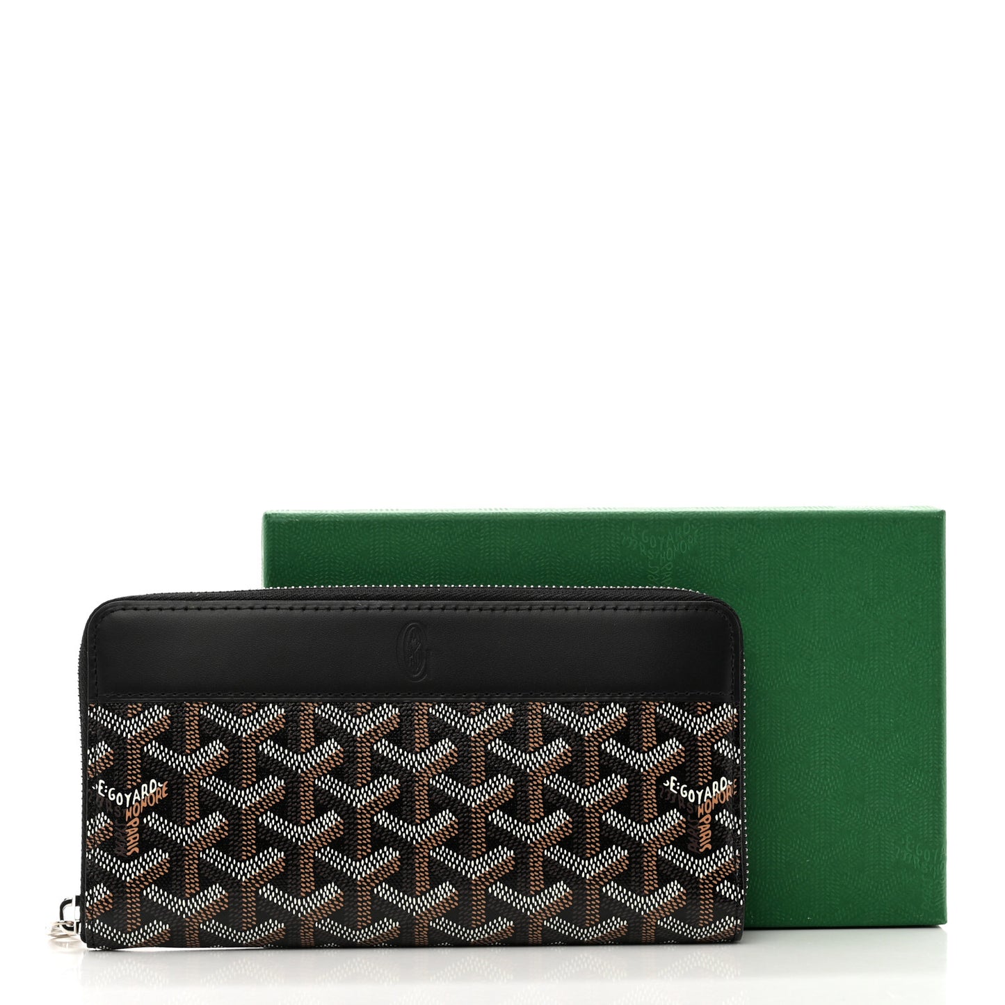 Goyardine Matignon Zip Around GM Wallet Black