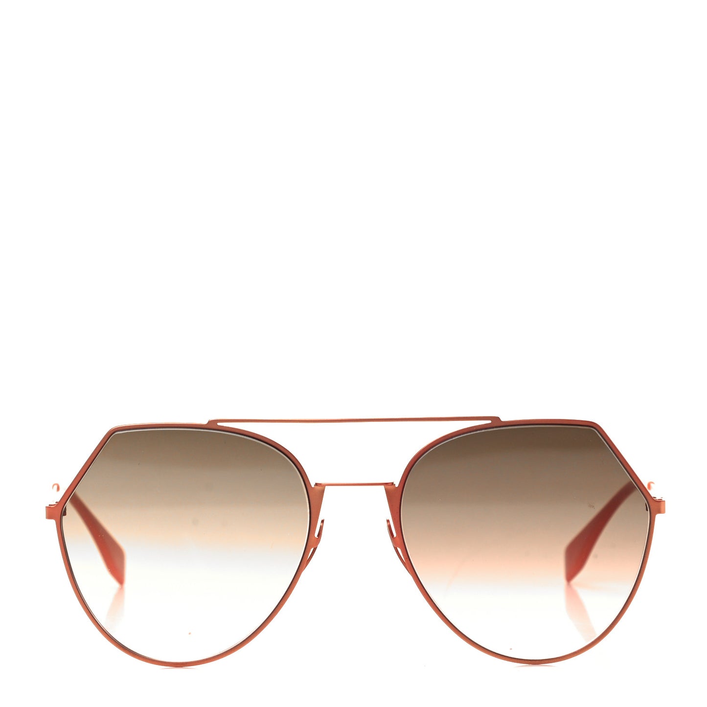 Metal Geometric Sunglasses FF 0194/S Orange