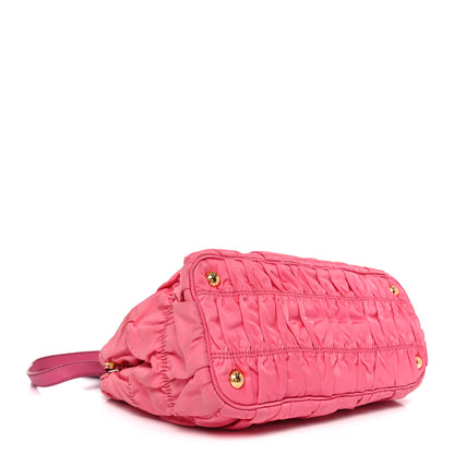 Prada Tessuto Nylon Gaufre Small Tote Petalo 7 of 17