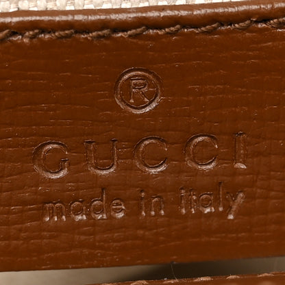 Gucci GG Supreme Monogram Web Mini Horsebit 1955 Shoulder Bag Beige Brown Sugar 6 of 13